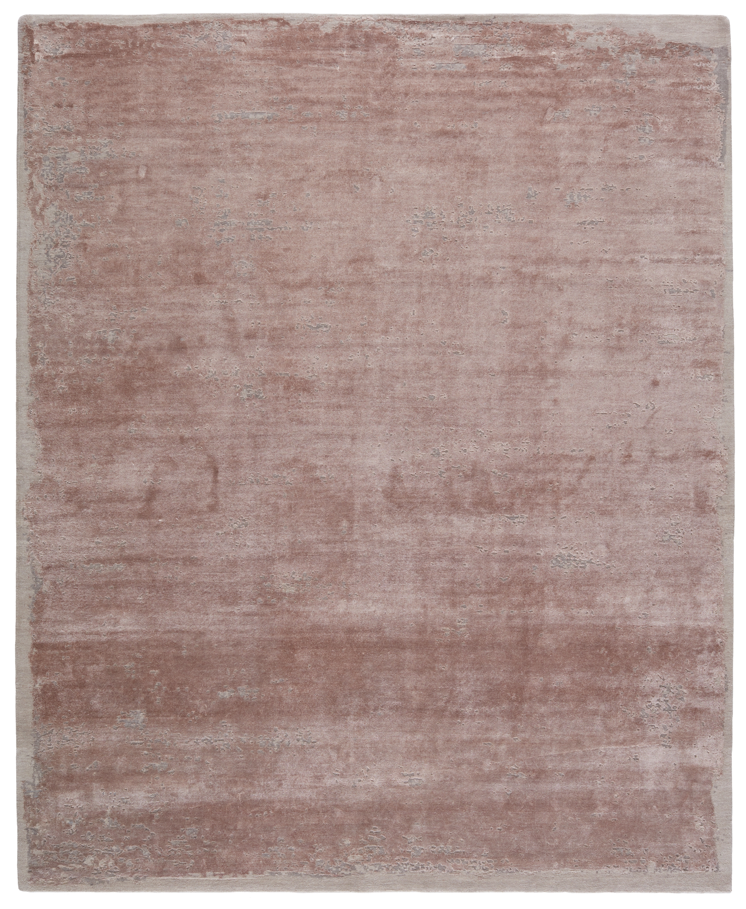 Olga Hand-Knotted Abstract Taupe/ Gray Area Rug (10'X14') - Image 0