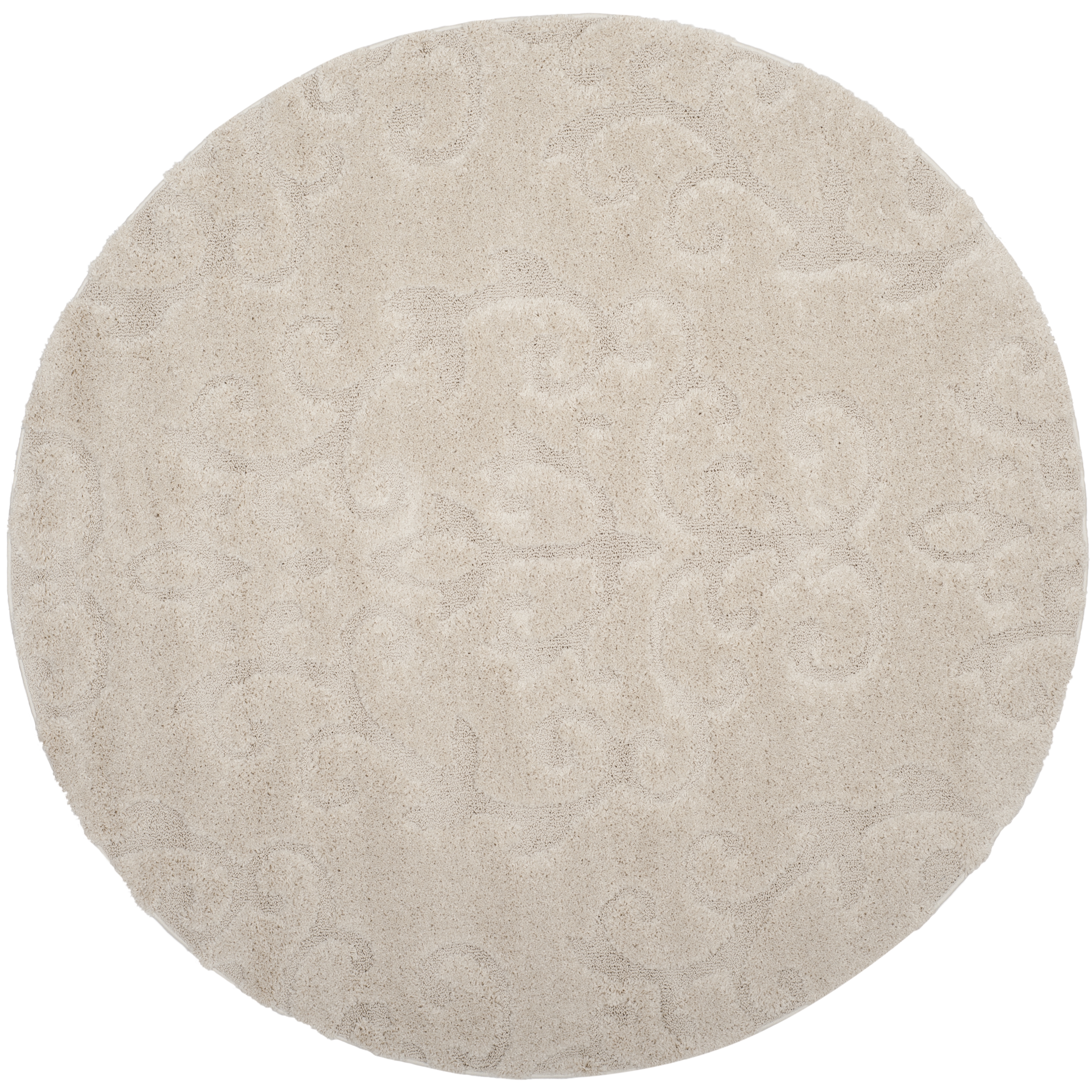 Arlo Home Woven Area Rug, SG470-1111, Cream/Cream,  6' 7" X 6' 7" Round - Image 0