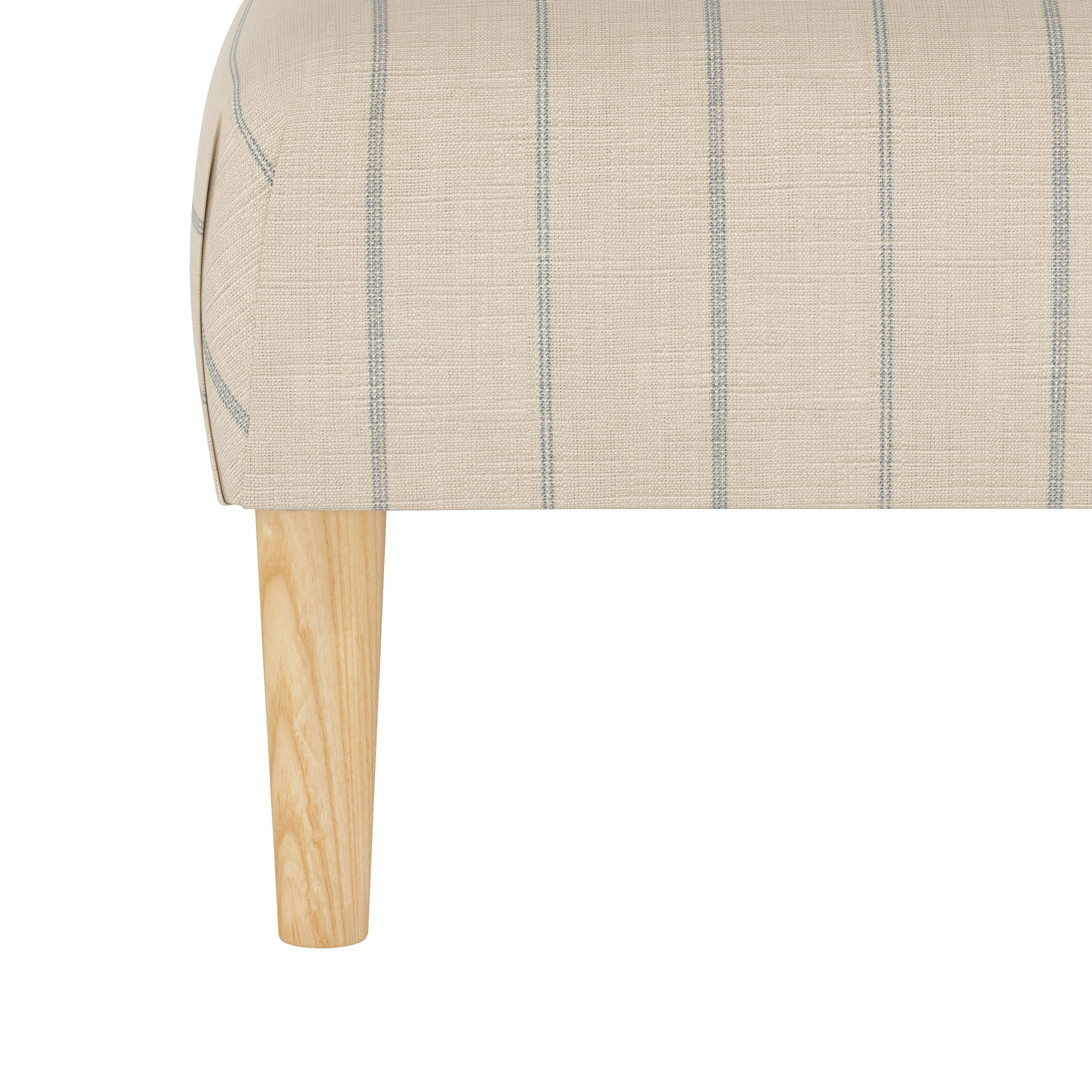 Algren Cocktail Ottoman with Cone Legs in Fritz Sky - Image 2