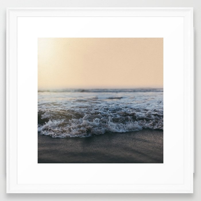 Sunrise Ocean Framed Art Print by Leah Flores - Scoop White - Medium(Gallery) 20" x 20"-22x22 - Image 0
