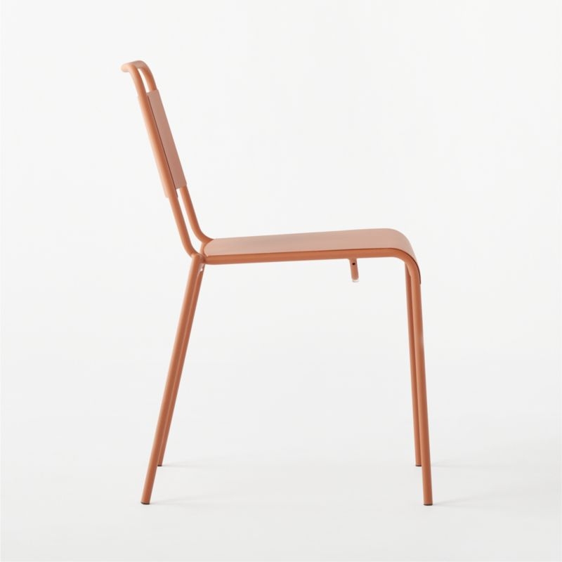 Lucinda Terracotta Outdoor Patio Stacking Chair - Image 3