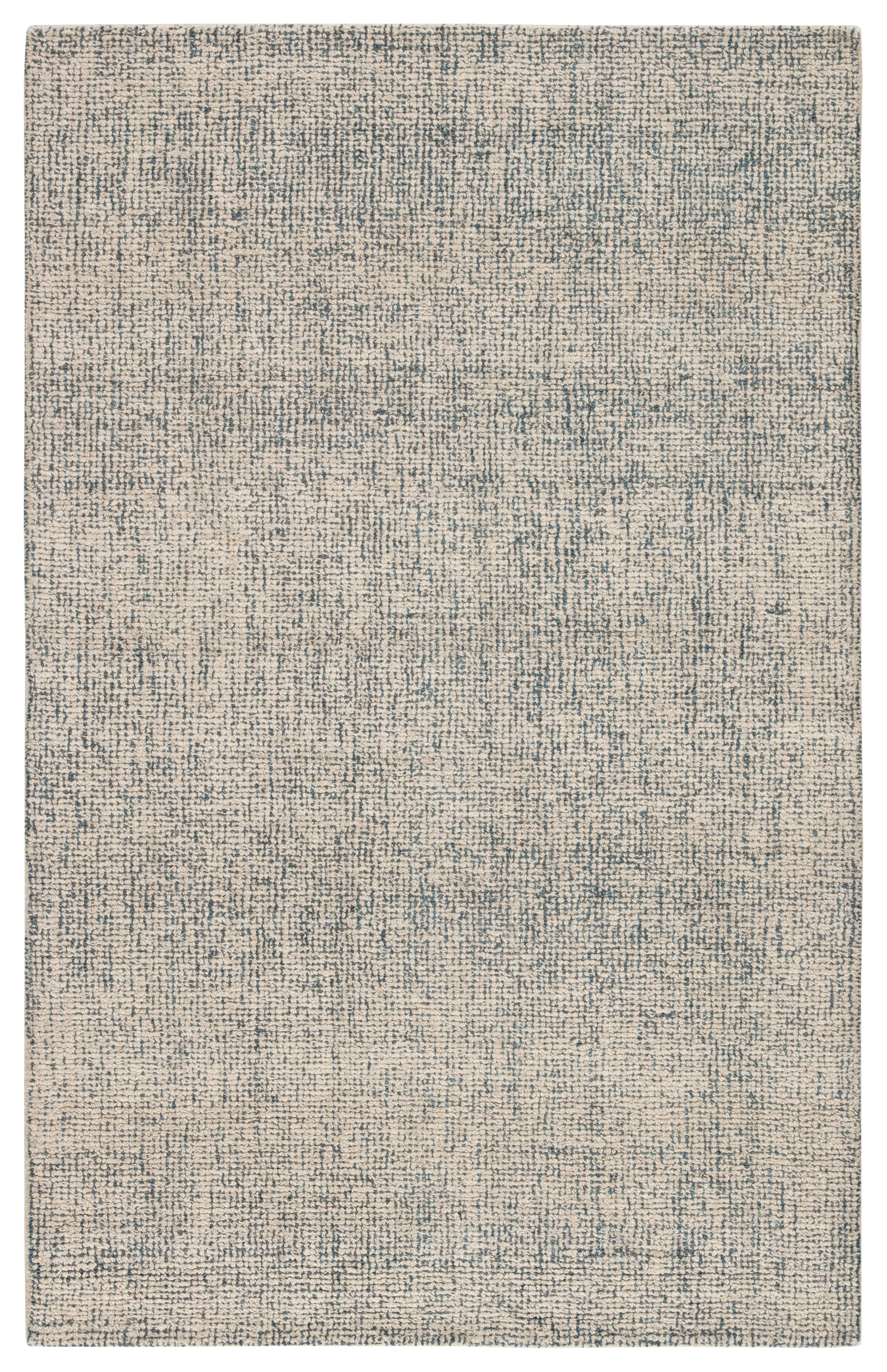 Oland Handmade Abstract Blue/ Light Gray Area Rug (9'6" X 13'6") - Image 0
