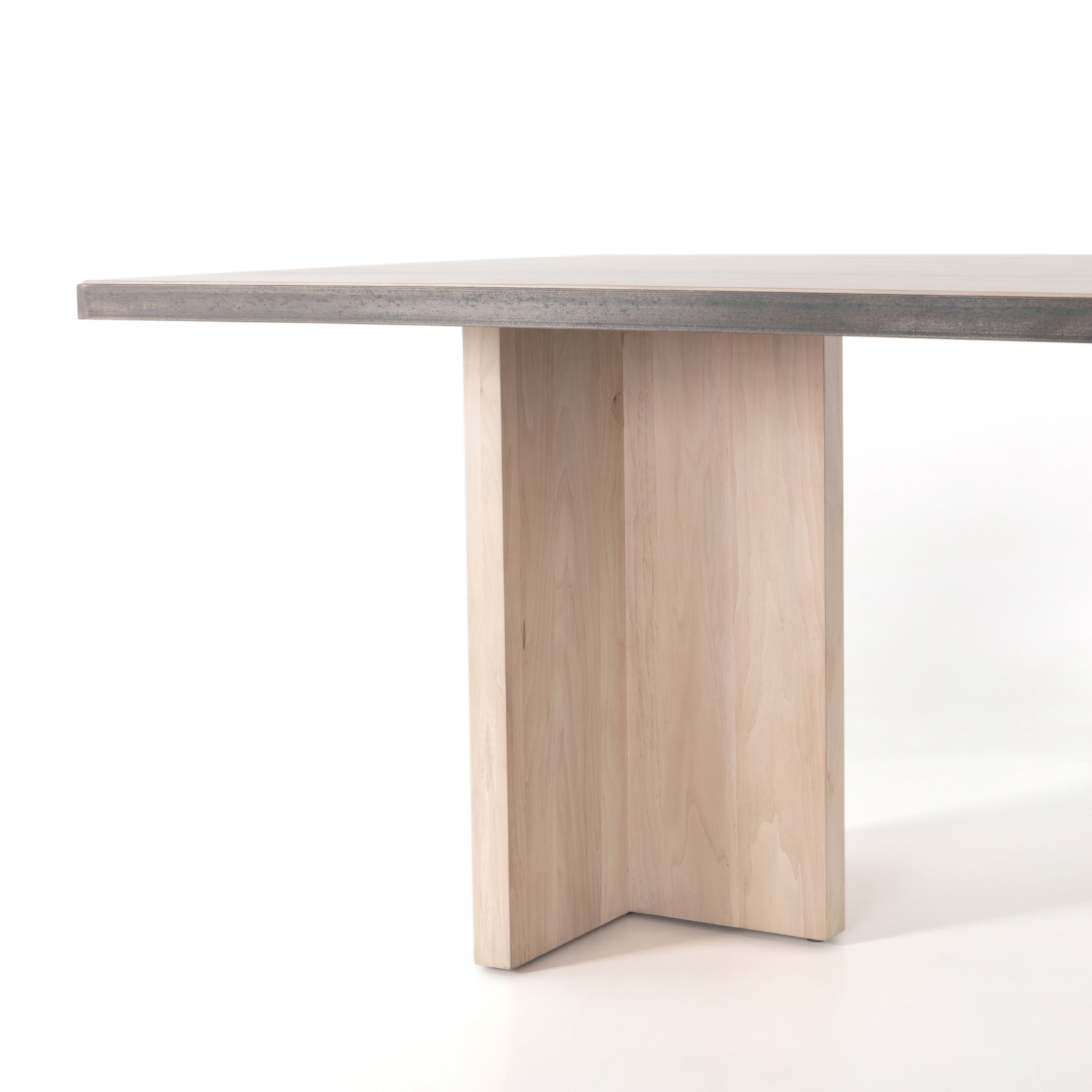 Cross Dining Table-Ashen Walnut - Image 9