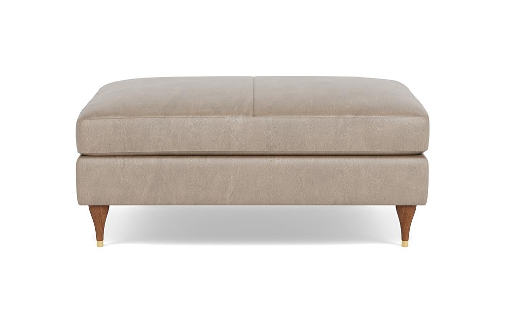 Sloan Leather Ottoman - Image 0