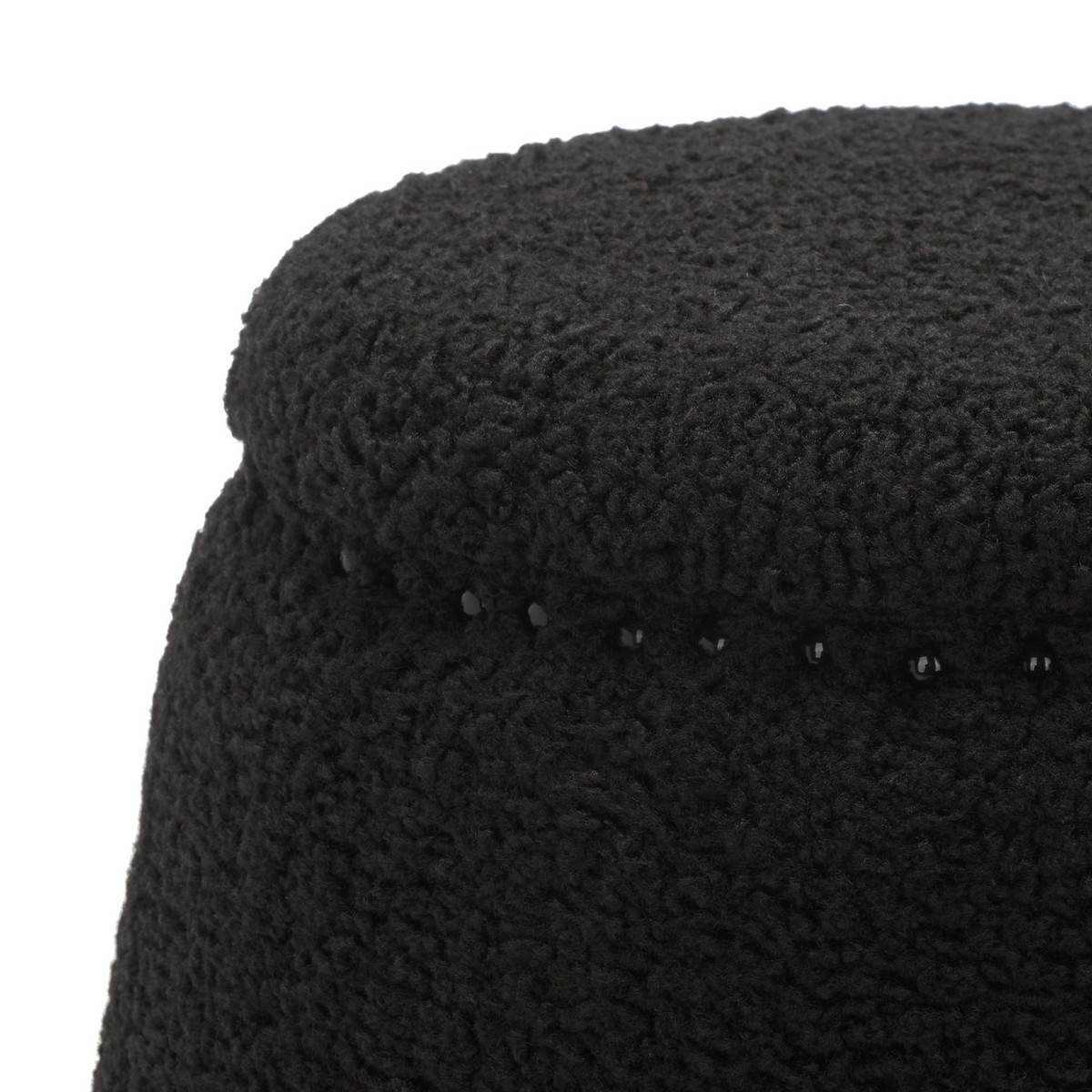 Ellerose Ottoman - Black - Image 2