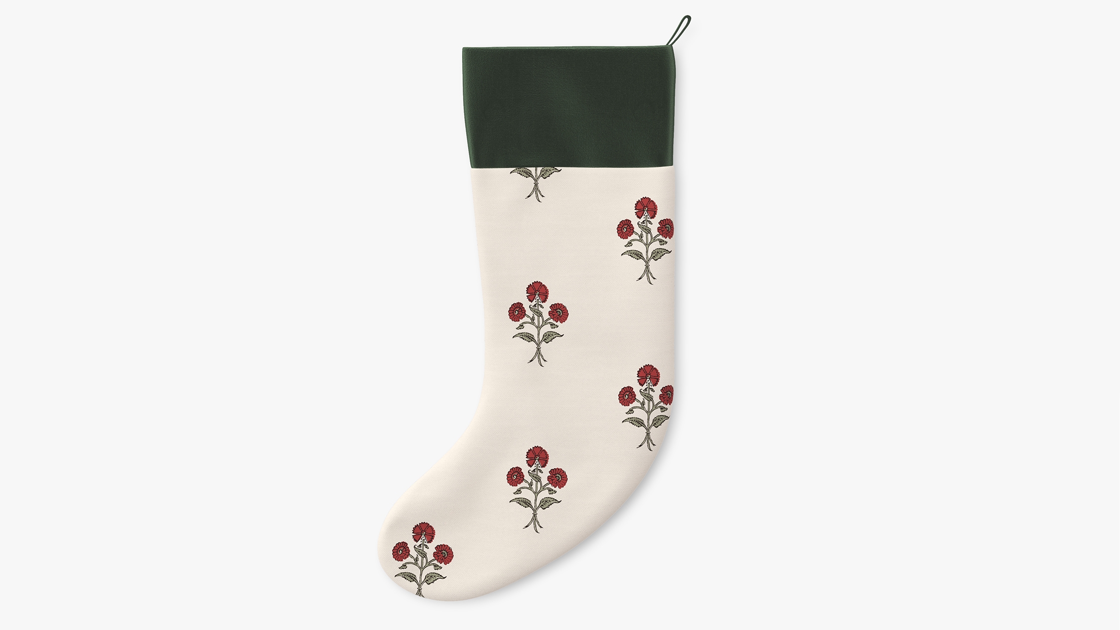 Printed Stocking, Red Delphine - Image 0