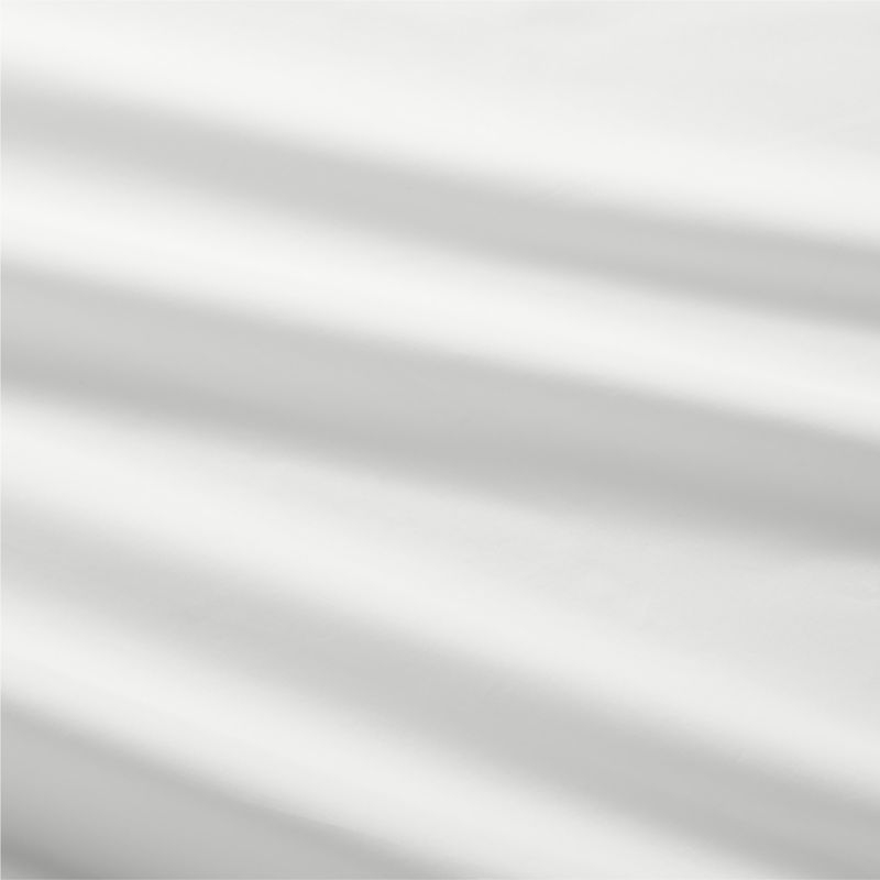 Everyday Organic Cotton Percale White Queen Bed Sheet Set - Image 1
