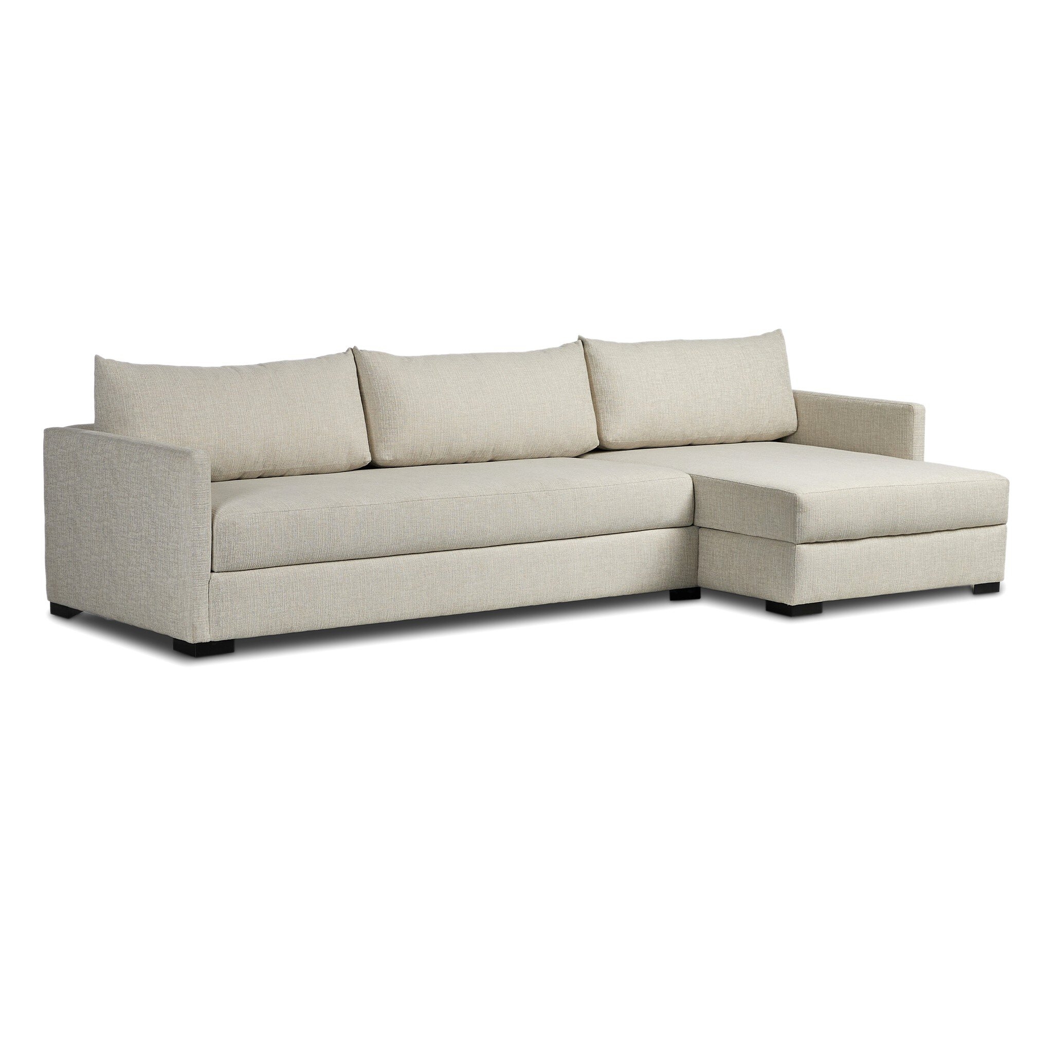 Wickham 2Pc Sleeper Sectional W/Storage - Alameda Snow - Image 1