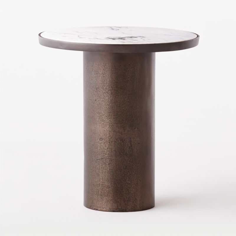 Discus Round Marble Side Table - Image 0