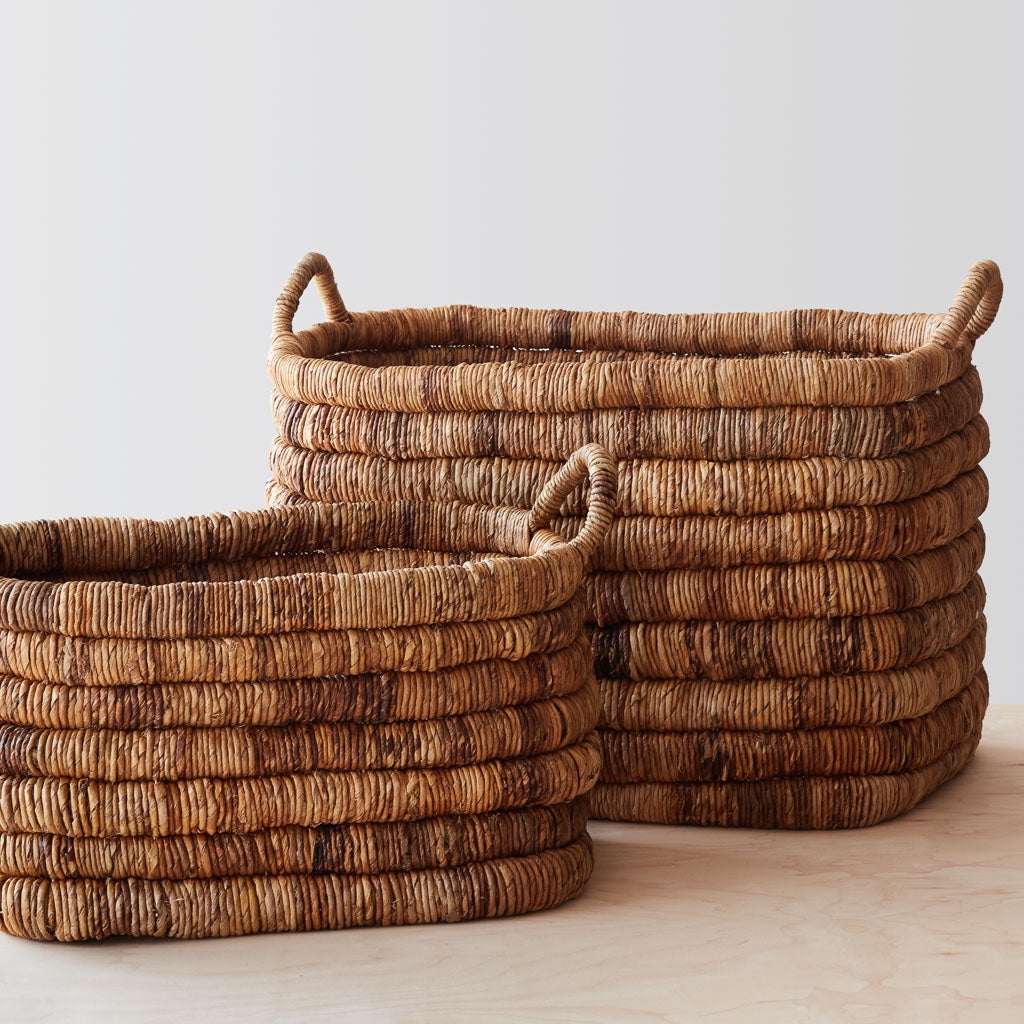 The Citizenry Merapi Storage Baskets Set of 2 | Set of 2 M&O | Light - Image 1