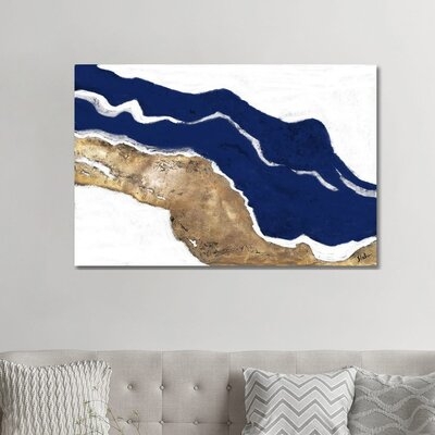 Navy and Gold Tierra I by Patricia Pinto - Print - Image 0