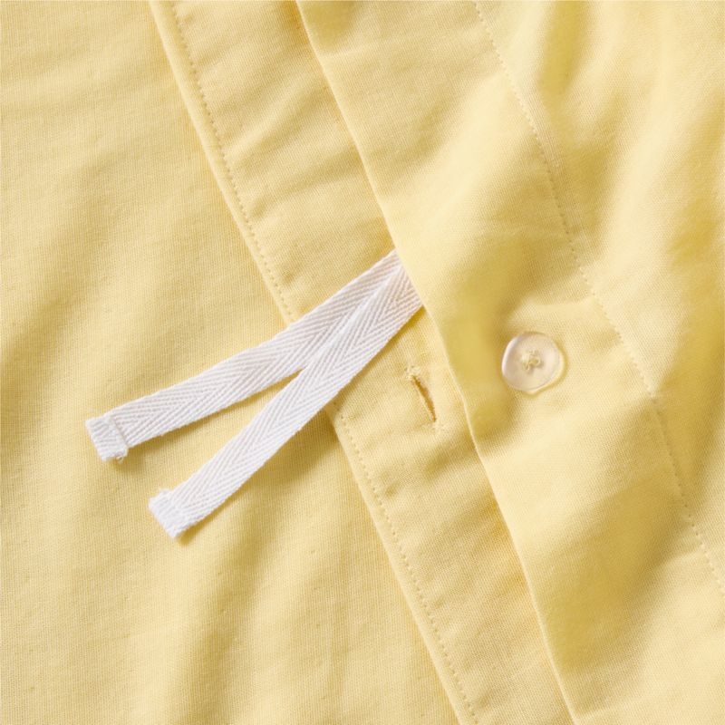 Supersoft Straw Yellow Organic Cotton Gauze Toddler Duvet Cover - Image 3
