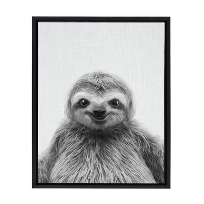 'Sloth' by Simon Te - Floater Frame Photograph Print on Canvas - Image 0