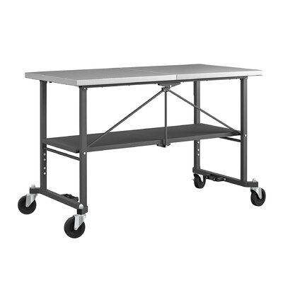 52.5"W Stainless Steel Top Workbench - Image 0