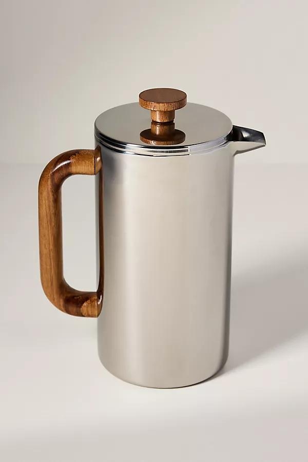 Stainless Steel & Wood French Press - Image 0