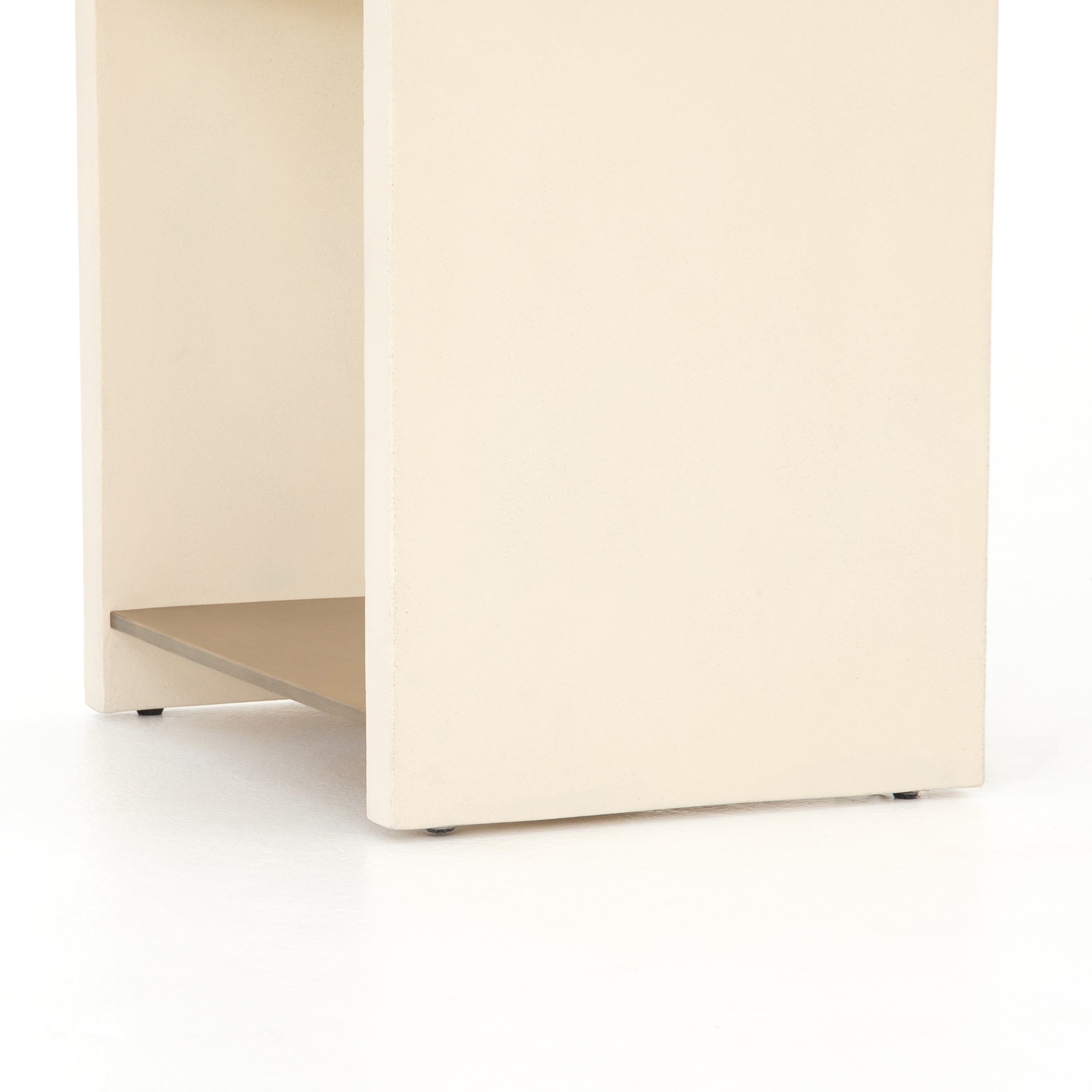 Aprilette End Table, Parchment White - Image 3