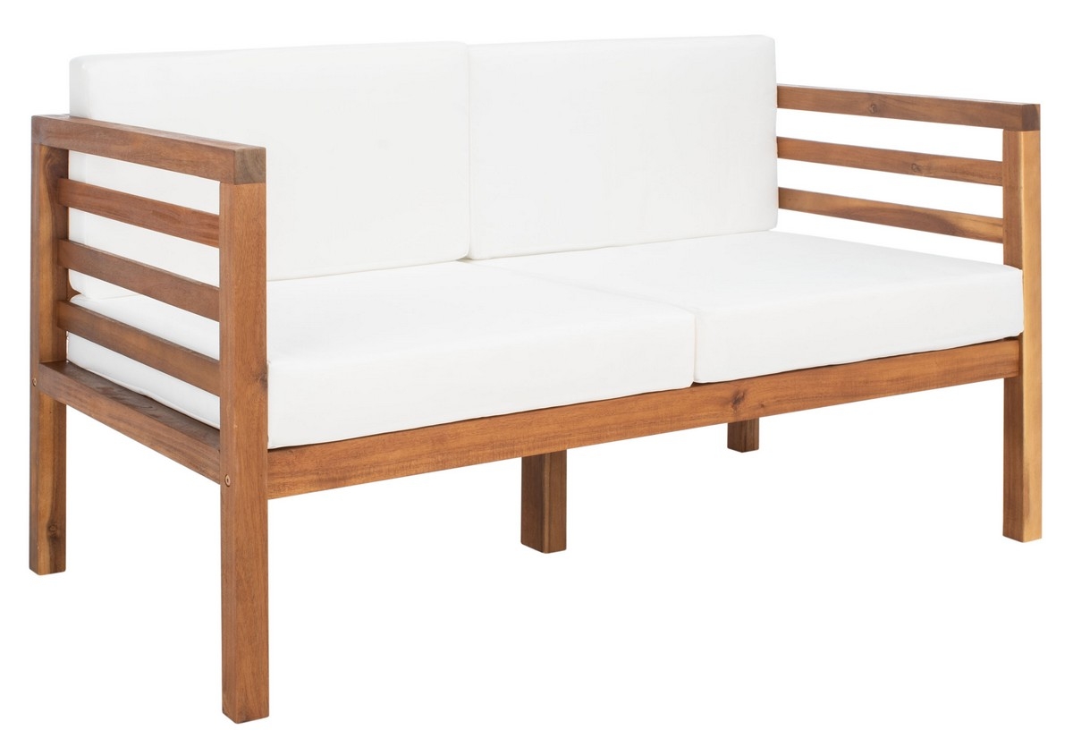 Kinnell 4 Pc Outdoor Living Set - Natural/Beige - Safavieh - Image 6