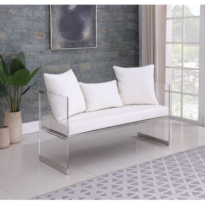 Pollock Faux Leather Bench - Image 0