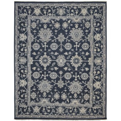 One-of-a-Kind Hand-Knotted 8' x 10' Wool Area Rug in Blue - Image 0