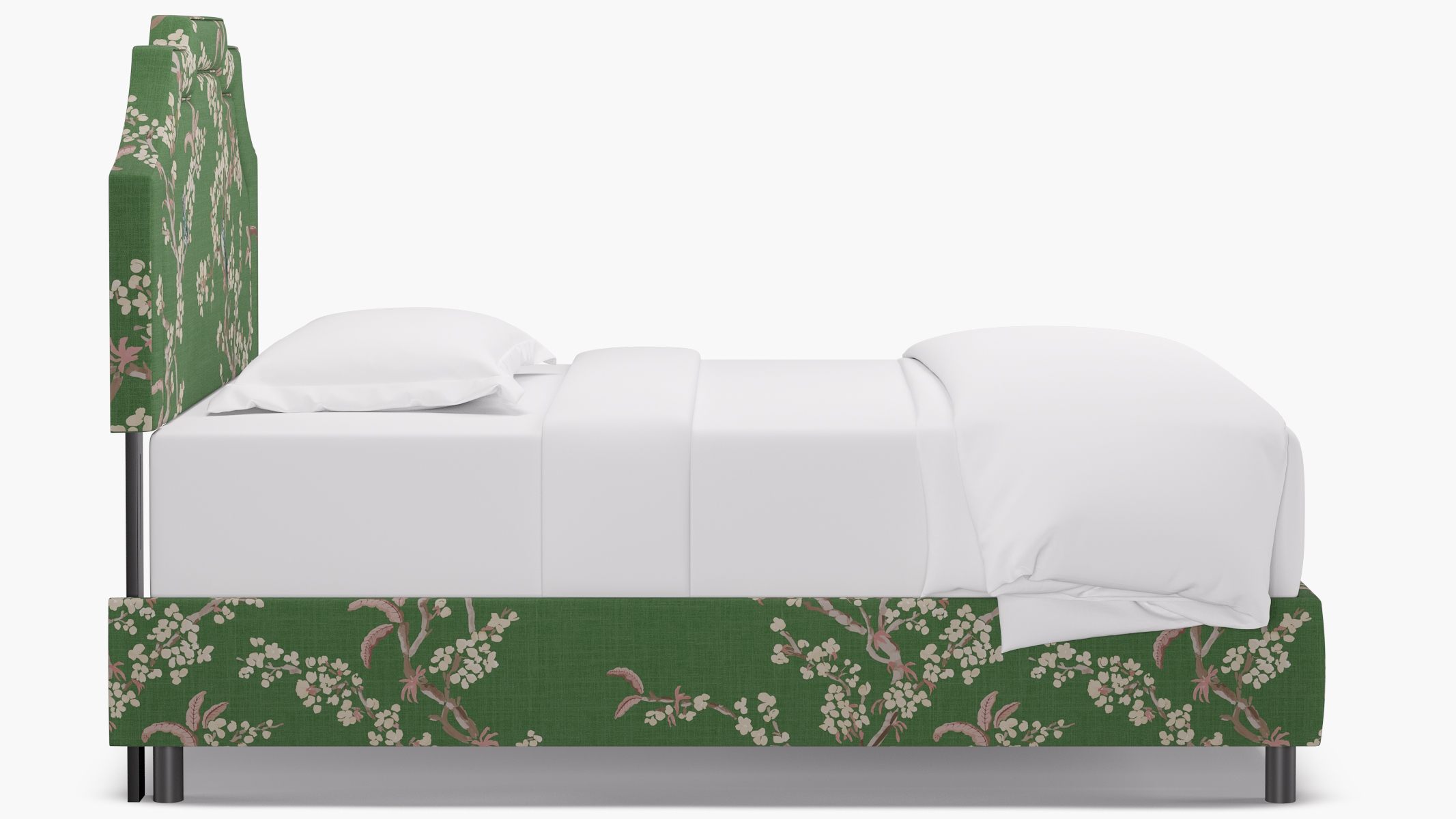 Art Deco Bed, Jade Cherry Blossom, Full - Image 2