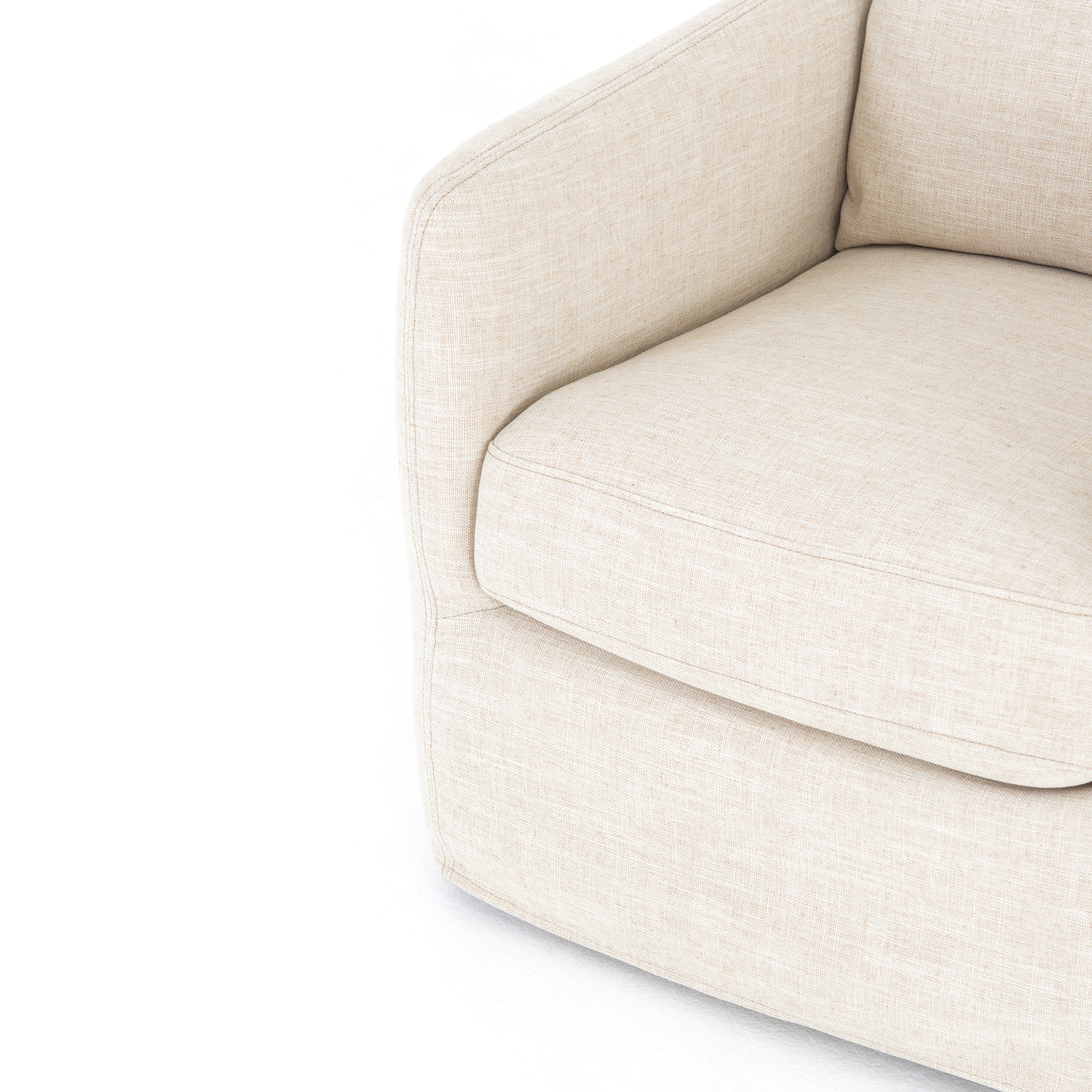 Banks Swivel Chair-Cambric Ivory - Image 11