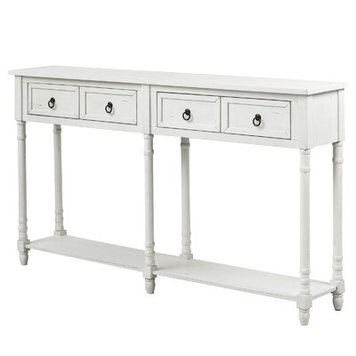 Longshore Tides Natural Weatherworn Look Console Table - Image 0