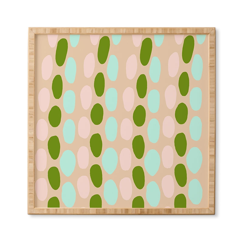 Jellybeans by SunshineCanteen - Framed Wall Art Bamboo 12" x 12" - Image 2