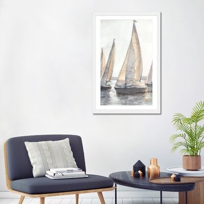 Plein Air Sailboats I by Ethan Harper - Painting Print - Image 0