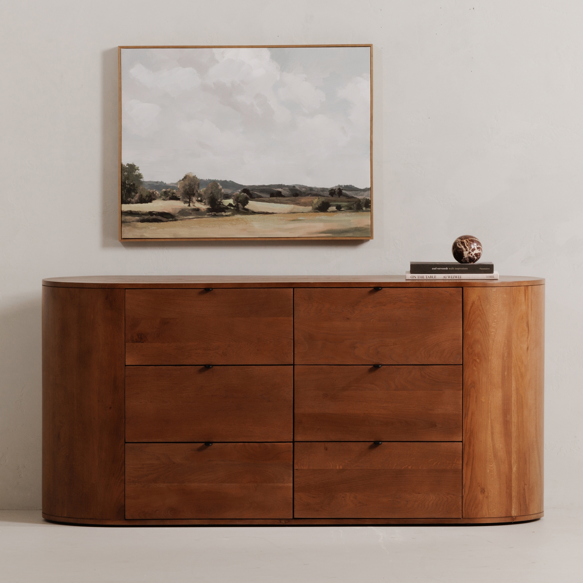 Theo 6 Drawer Dresser Brown - Image 8