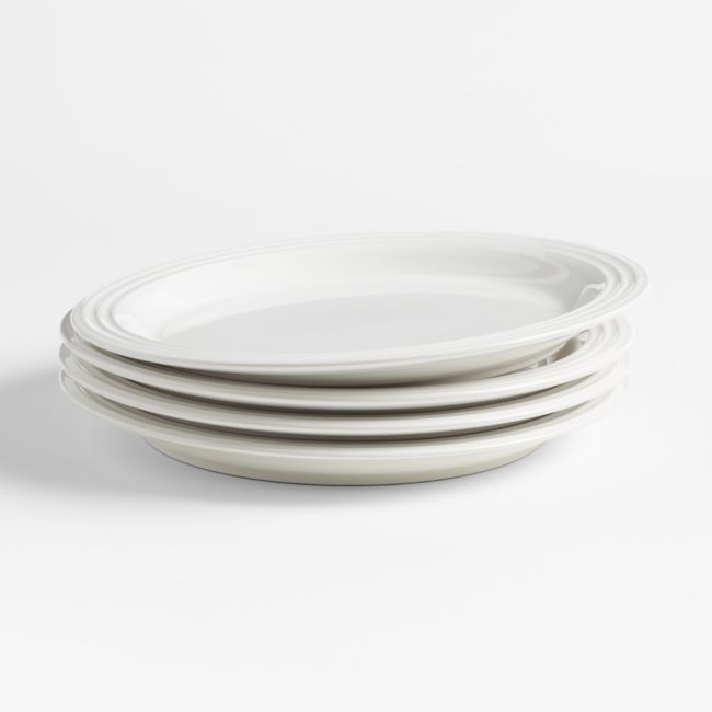 Le Creuset ® White Dinner Plates, Set of 4 - Image 0