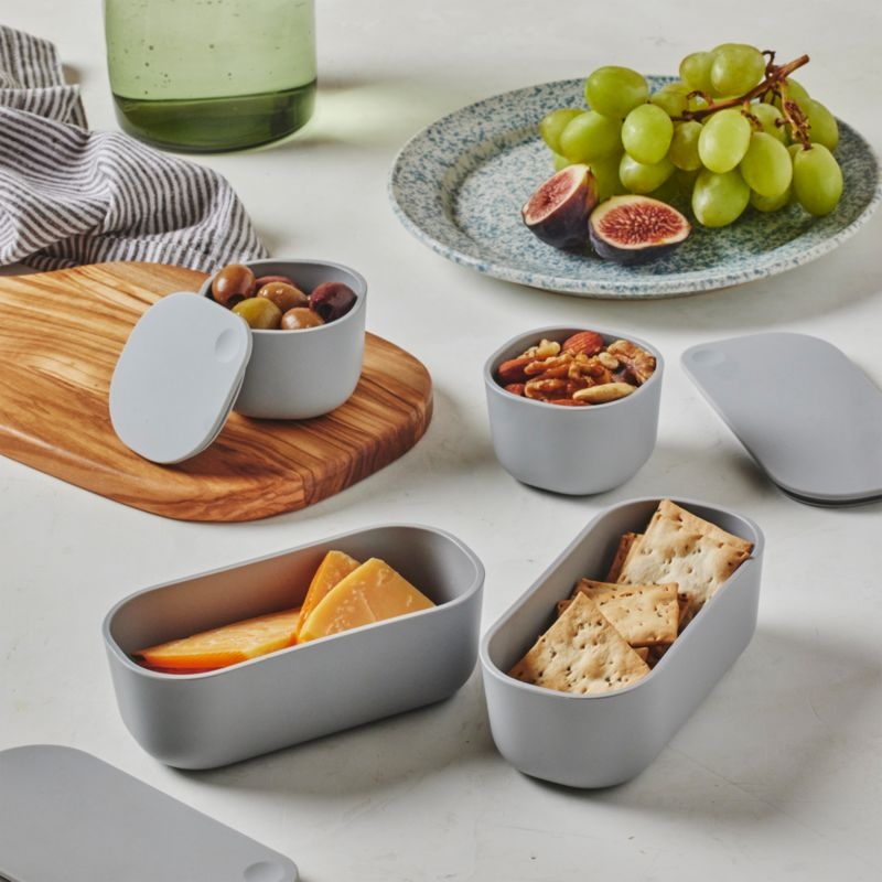 Caraway Cream 17-piece Glass Food Storage Set - Image 3