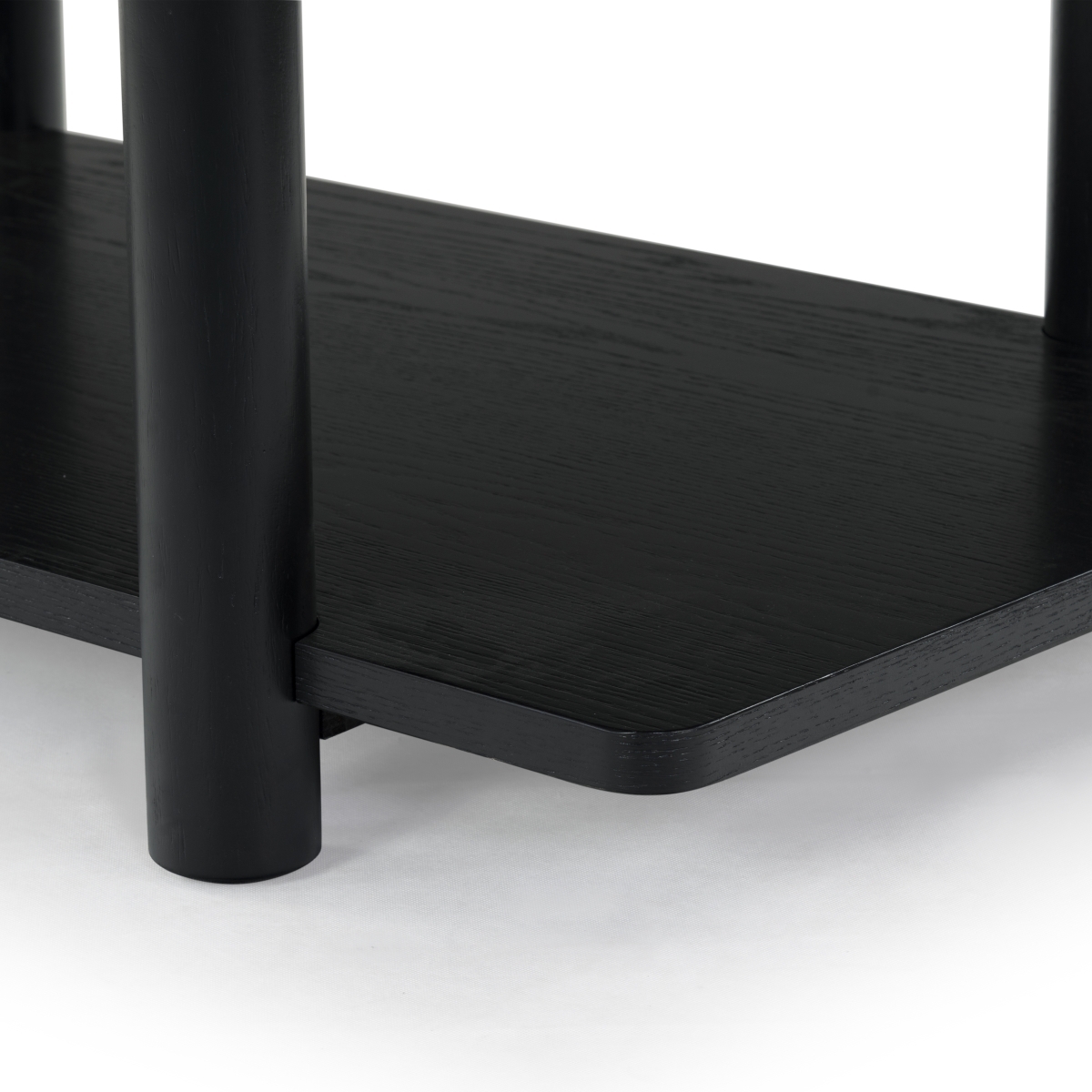 Edisyn 2 Shelf Wood Coffee Table - Black - Image 1