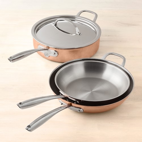 Williams Sonoma Thermoclad Copper 4-Piece Cookware Set - Image 0
