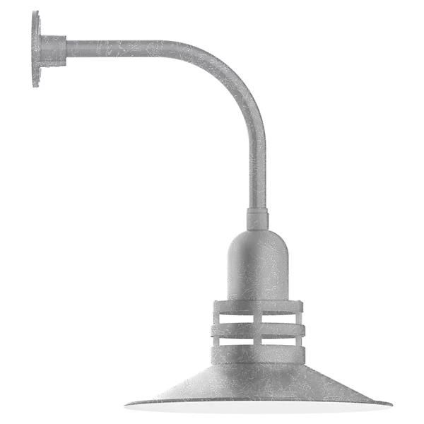 Olive Outdoor Curved Arm Wall Sconce - Image 0