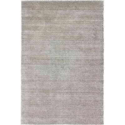 One-of-a-Kind Hand-Knotted Silver 4' x 6' Wool Area Rug - Image 0