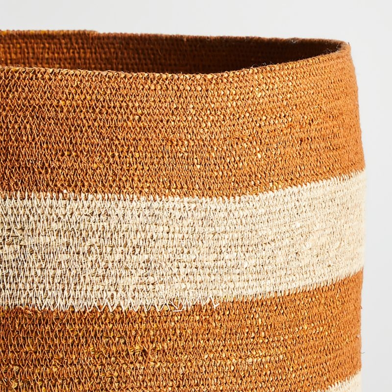 Karakum Moss Striped Basket - Image 4