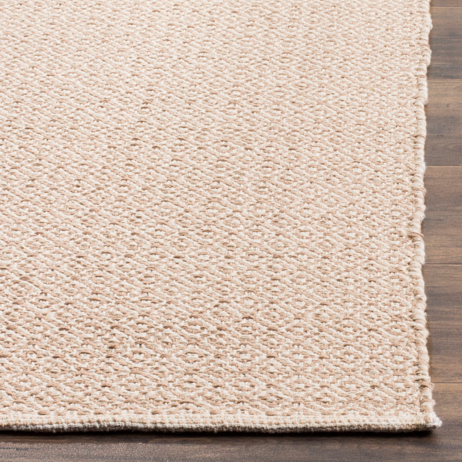 Arlo Home Hand Woven Area Rug, MTK717G, Ivory/Beige,  6' X 6' Square - Image 1