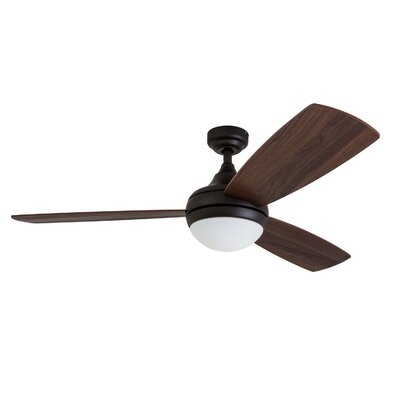 52" Alyce 3 Blade Ceiling Fan with Remote Control - Image 0