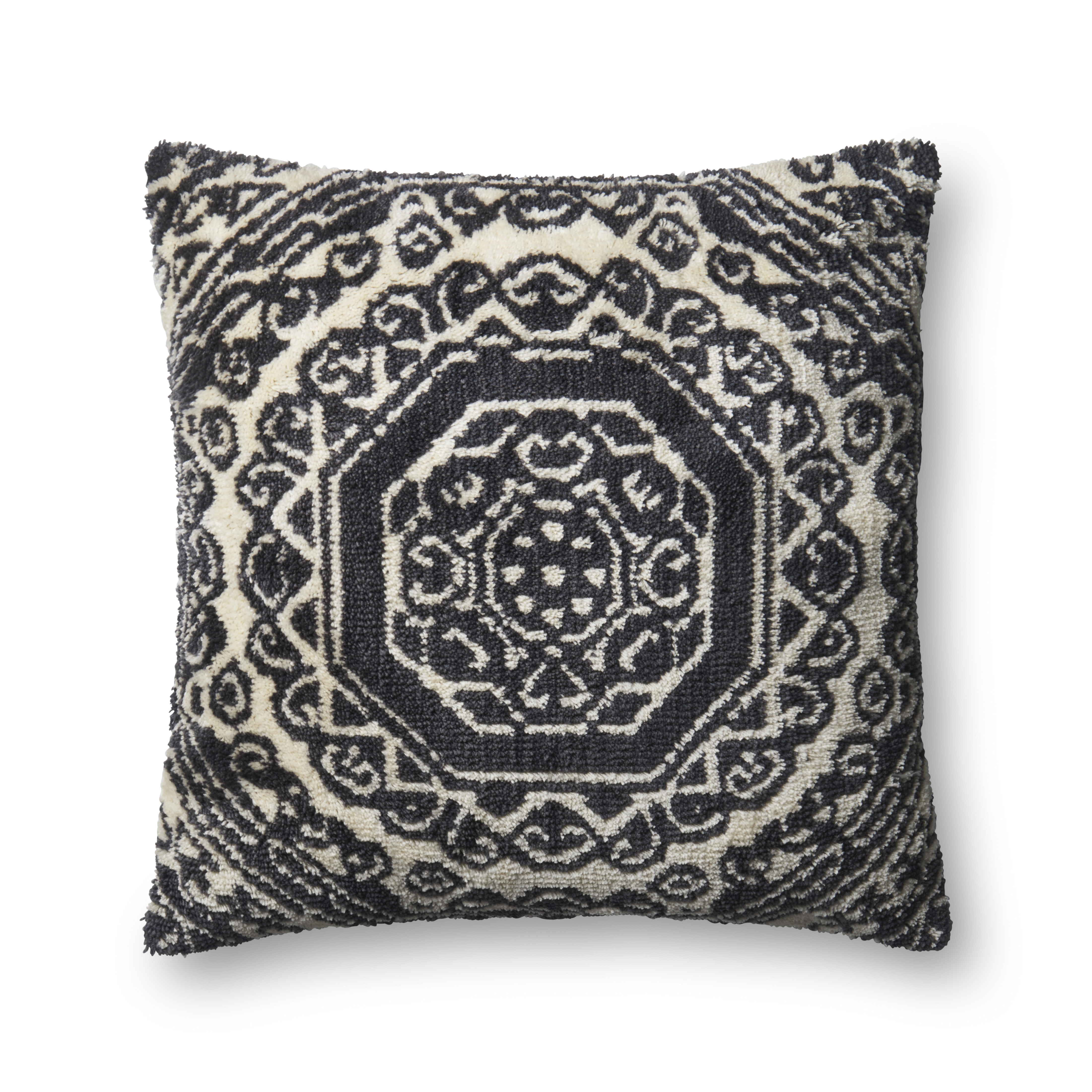 Loloi Pillows Black / White 13" x 21" Cover Only - Image 1