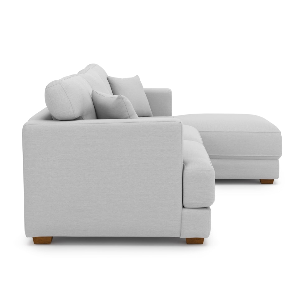 Dawn 100" Right Sectional - Silver Ivory - Image 2