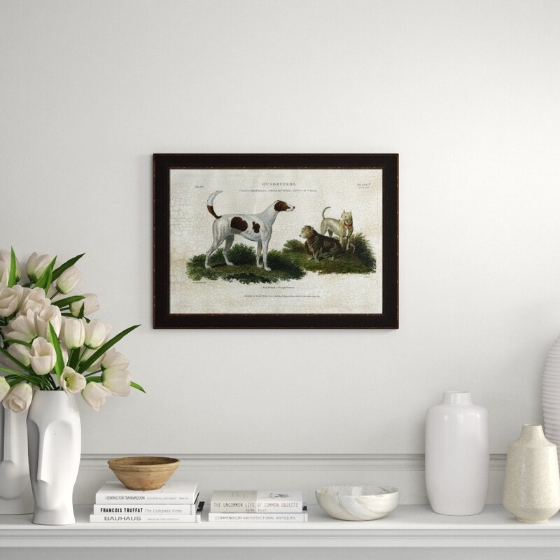 Wendover Art Group Fox Hound and Rough Terrier Picture Frame Graphic Art - Image 0