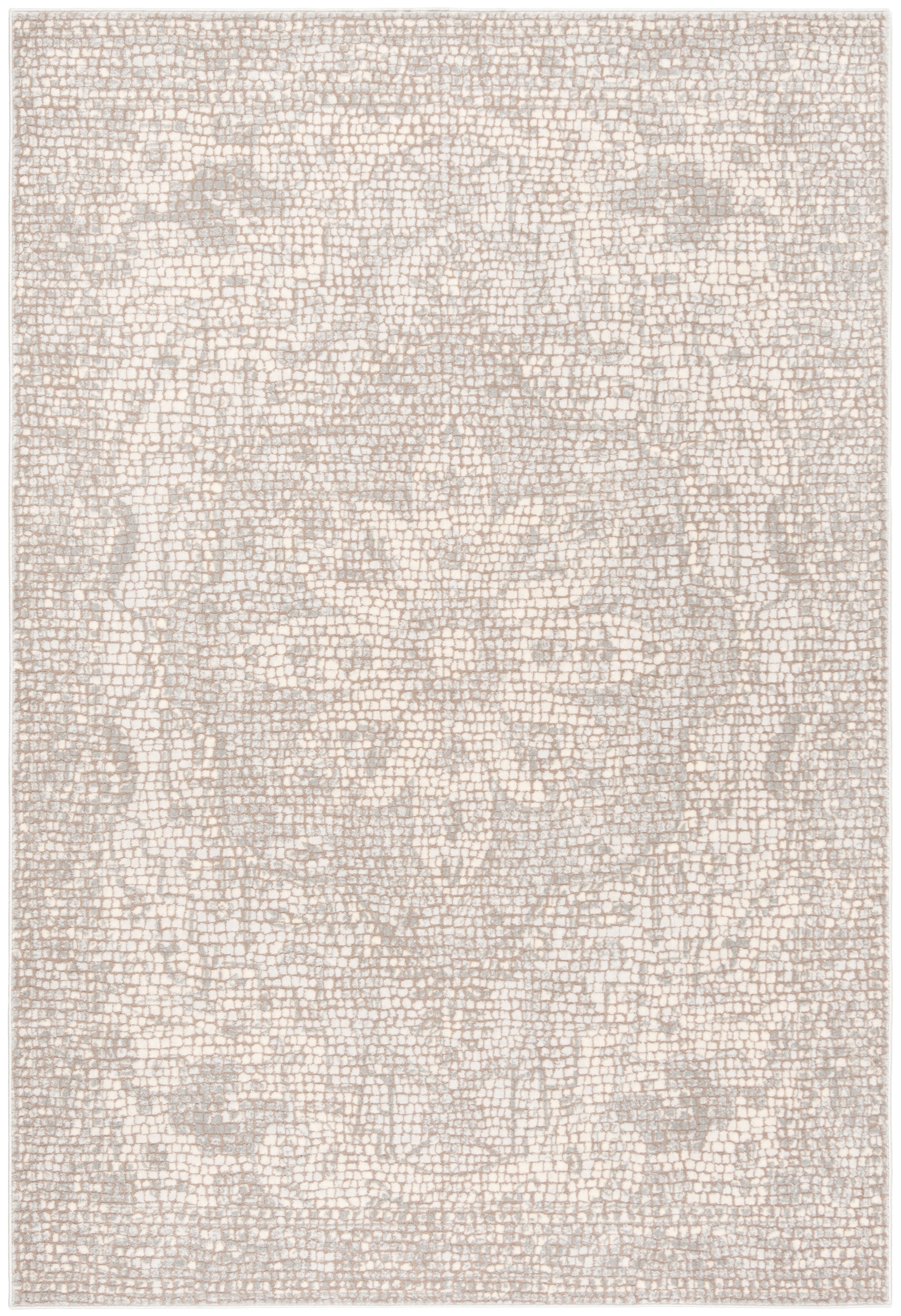 Arlo Home Woven Area Rug, MAR412G, Silver/Ivory,  4' X 6' - Image 0