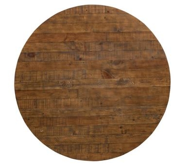 Juno Reclaimed Wood Round Dining Table, Dark Bronze - Image 4
