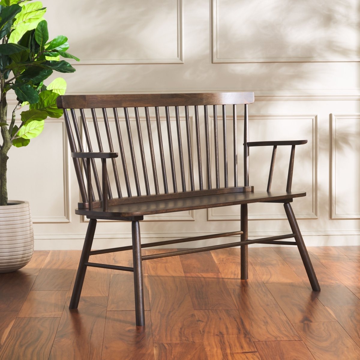 Addison Loveseat - Dark Walnut - Image 1