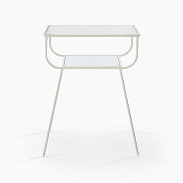 Curved Terrace Nightstand, White-Individual - Image 3