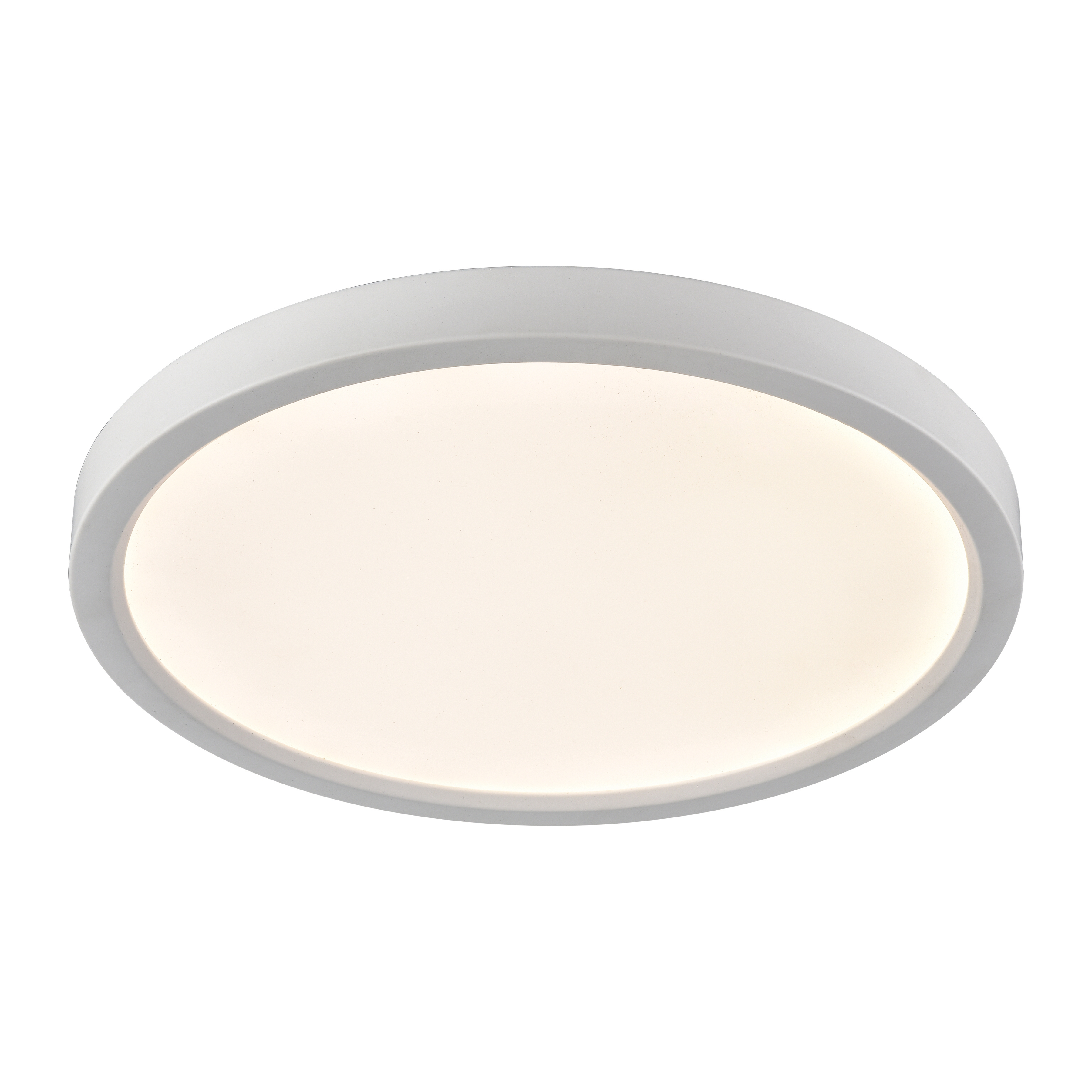 Titan 15'' Wide Integrated LED Round Flush Mount - White - Image 0