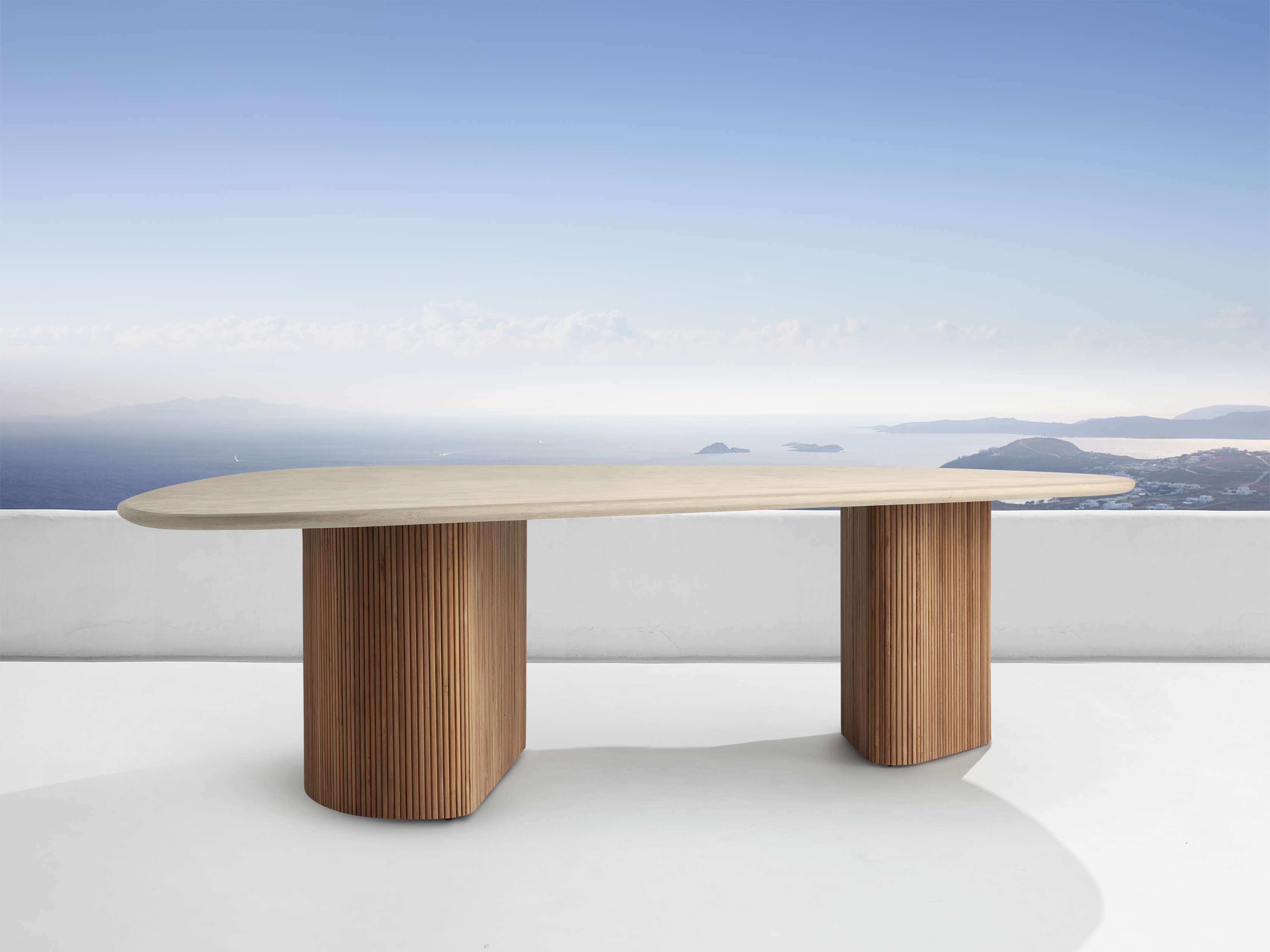 Alesso Outdoor Collection Covers in Fabric Gray  16" Dining Table - Image 0