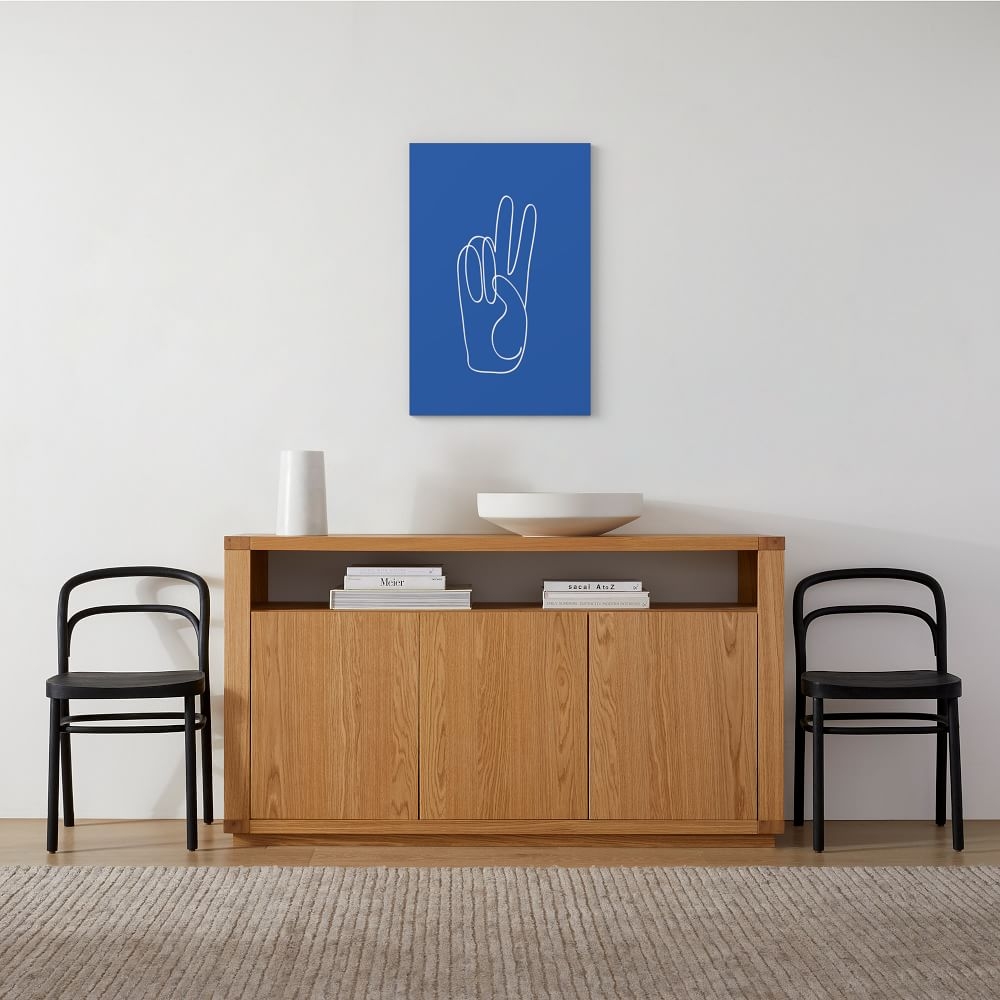 Chasing Paper Print, Peace Sign Blue, 24" x 36" - Image 0