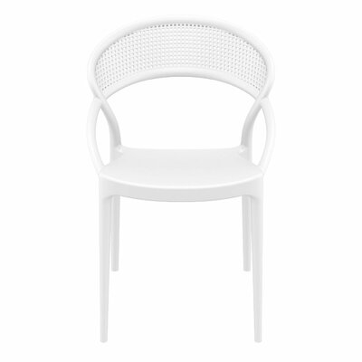 Auman Stacking Patio Dining Armchair (Set of 2) - Image 0