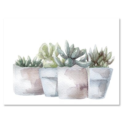 Cactus And Succulent House Plants III - Farmhouse Canvas Wall Art Print-PT35344 - Image 0